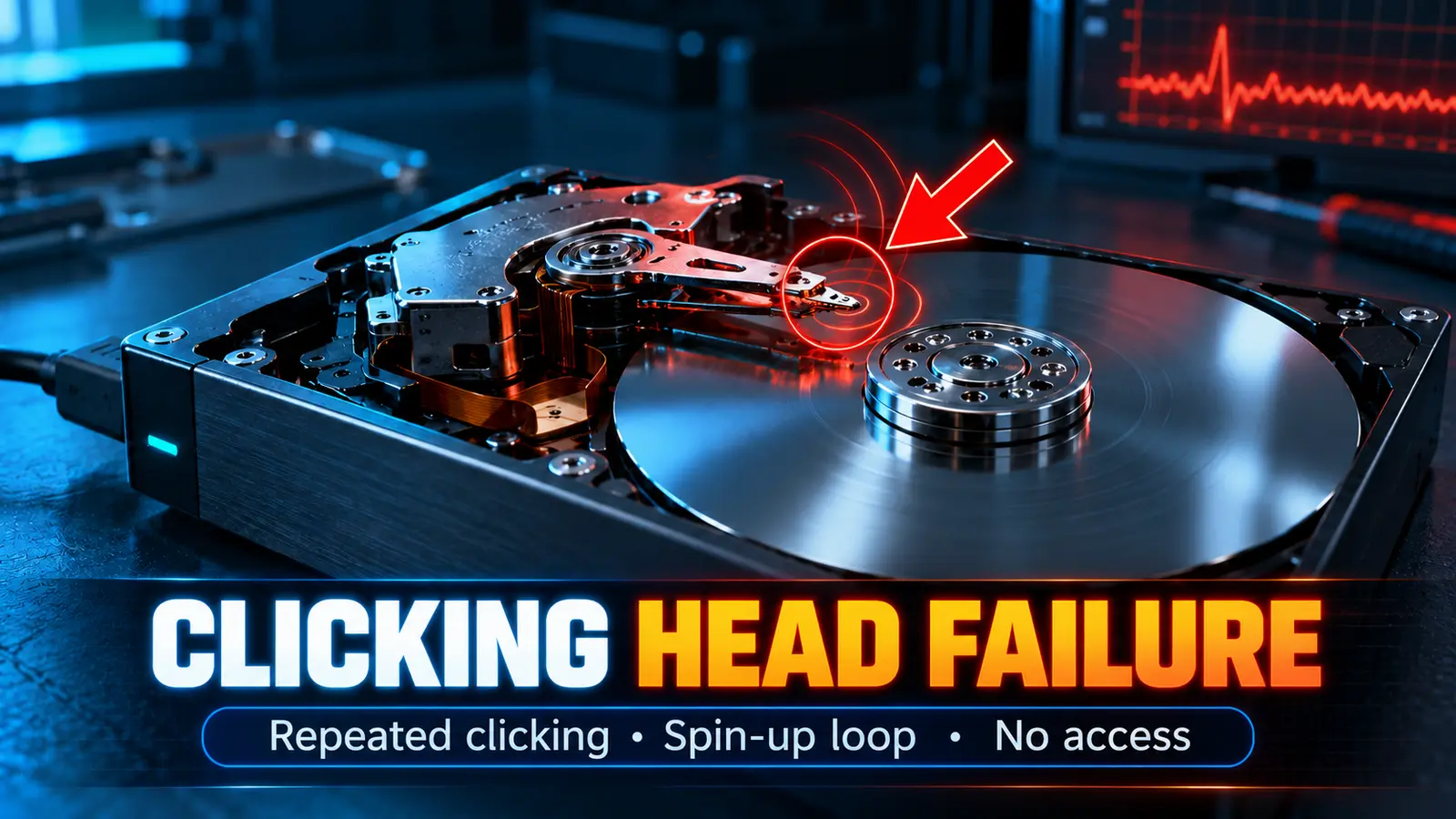 Clicking Head failure